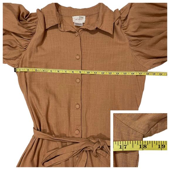 Girl and the Sun Alessi Mini Dress - Toffee - Large - Picture 4 of 15